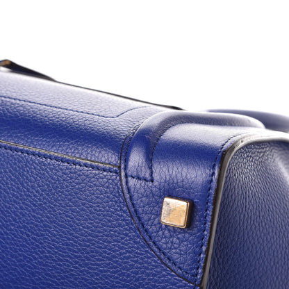 Celine Drummed Calfskin Micro Luggage Indigo 9 of 13