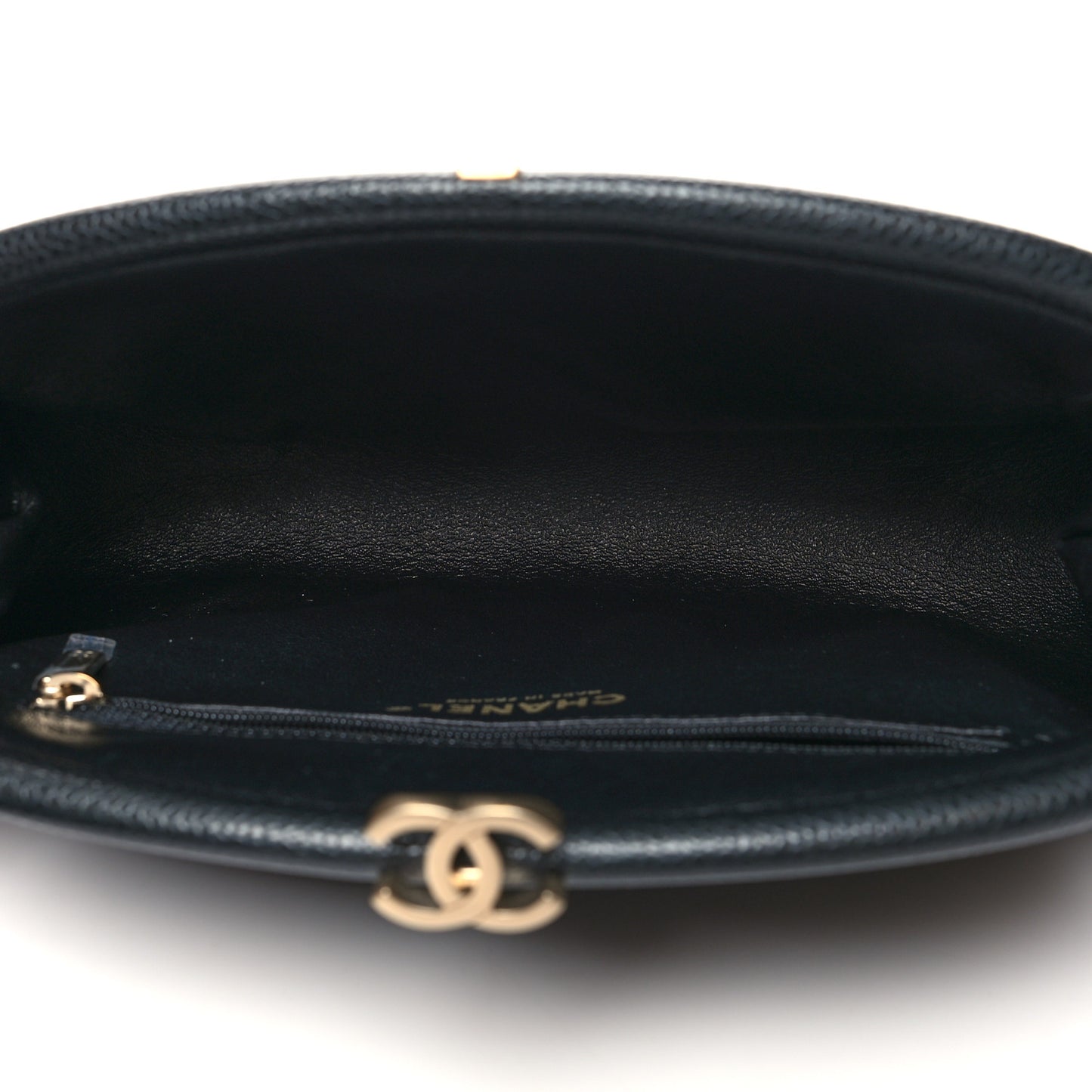 Caviar Quilted Timeless Clutch Black