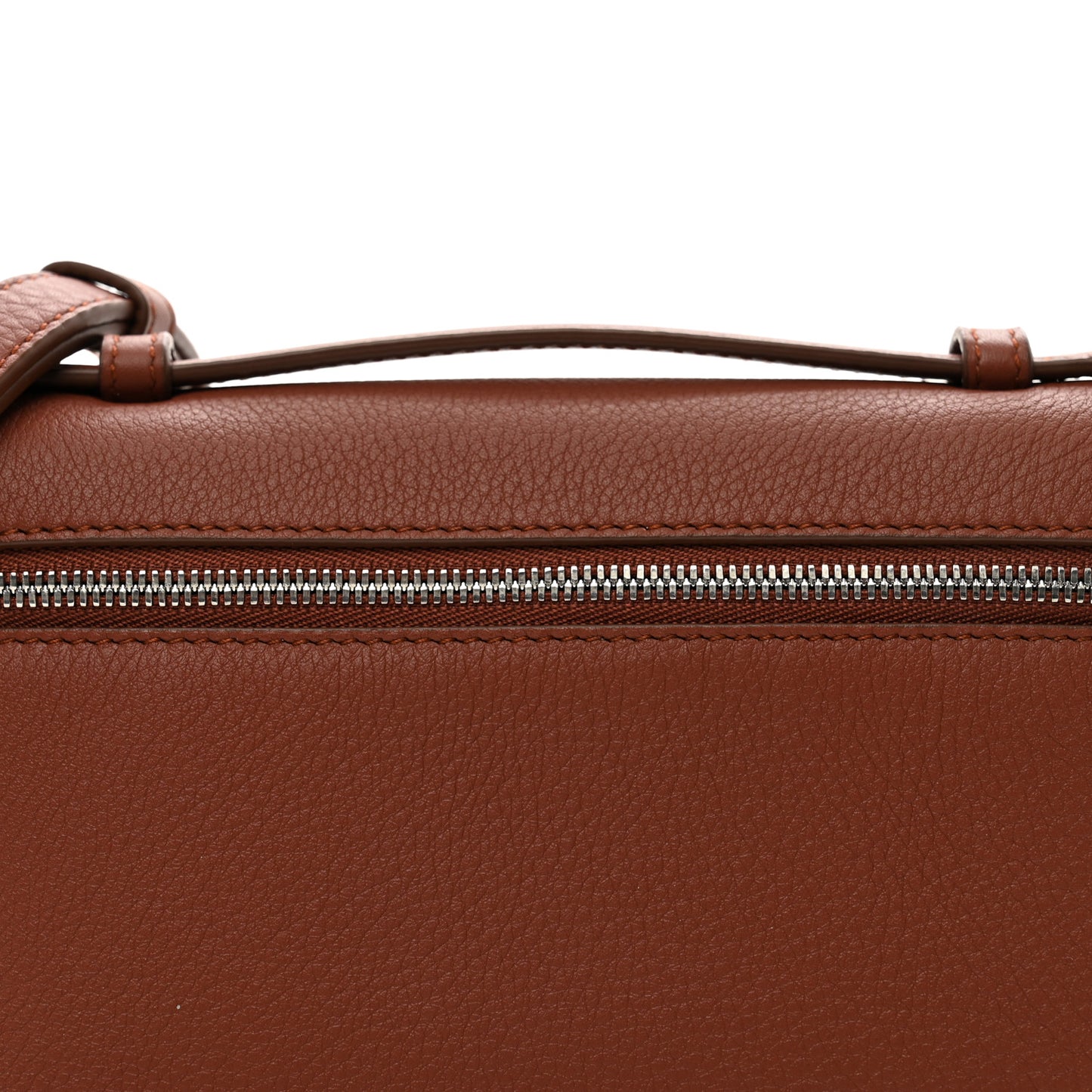 Grained Calfskin L19 Extra Pocket Pouch Kummel
