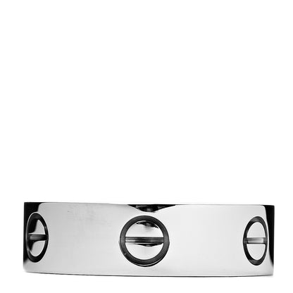 Cartier 18K White Gold 6mm LOVE Ring 58 8.25 3 of 5