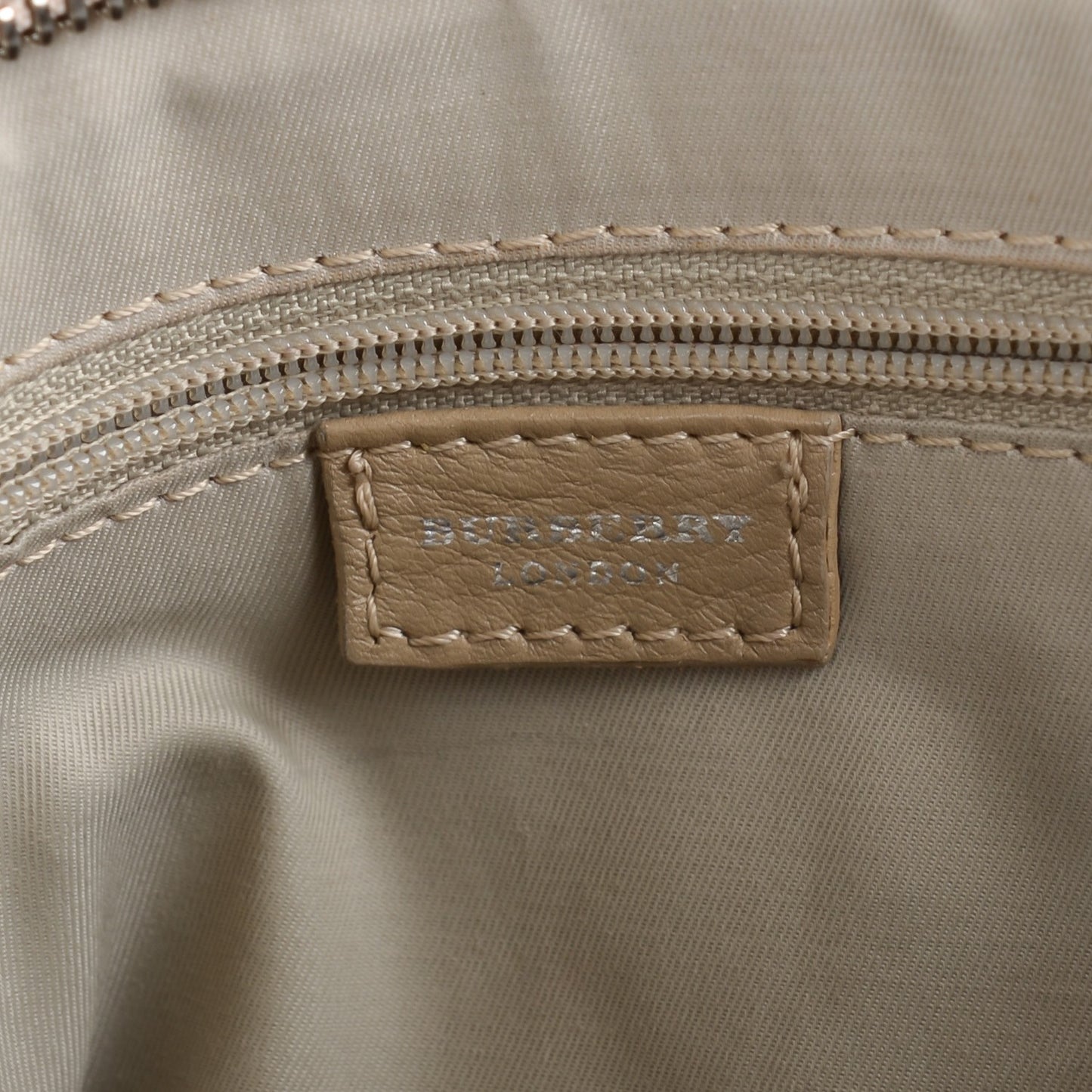 Calfskin Horn Toggle Tote Beige