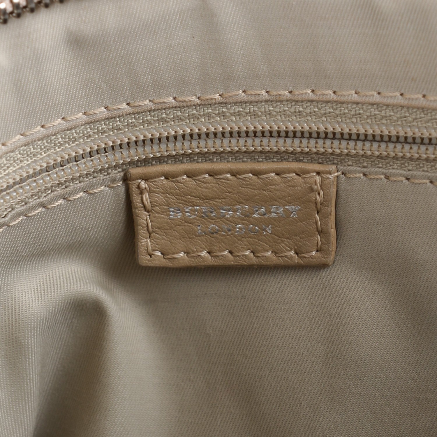 Burberry Calfskin Horn Toggle Tote Beige 6 of 7