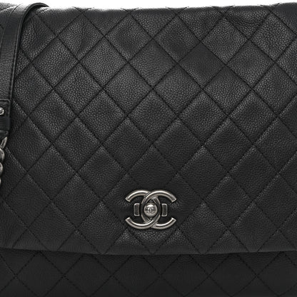 Chanel Calfskin Quilted Couture Messenger Black 8 of 10