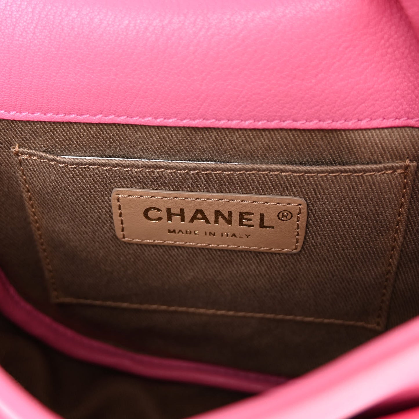 Goatskin Stitched Casual Trip Messenger Flap Pink