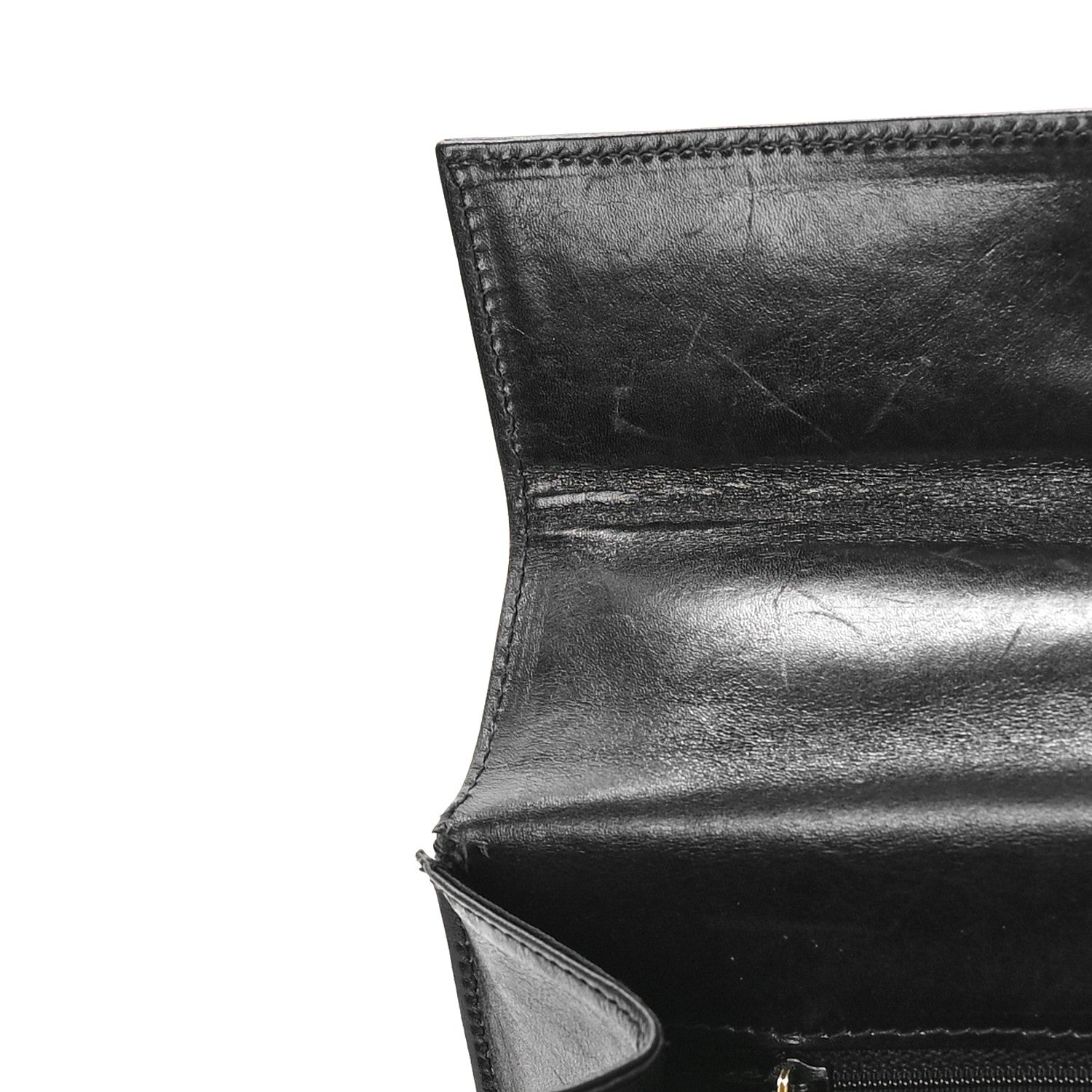 Salvatore Ferragamo Brushed Off Calfskin Iconic Large Top Handle Bag Black 10 of 11
