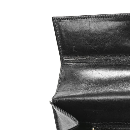 Salvatore Ferragamo Brushed Off Calfskin Iconic Large Top Handle Bag Black 10 of 11