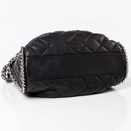 Chanel Lambskin Chain Around Hobo Black 5 of 10
