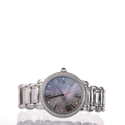 David Yurman Stainless Steel Diamond Bezel Mother of Pearl 38mm Classic Quartz Watch 3 of 9
