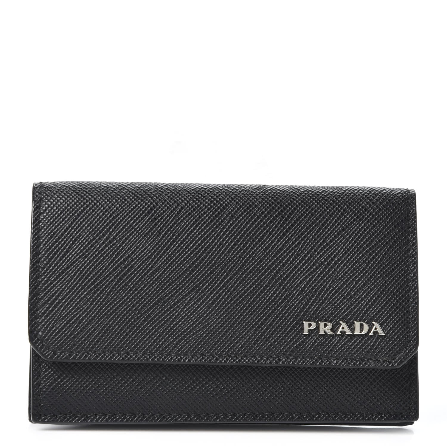 Prada Saffiano Card Holder Black 1 of 8