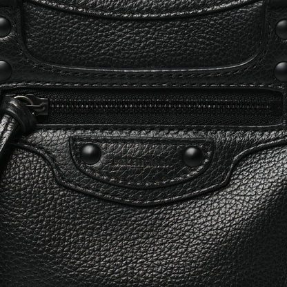 Balenciaga Grained Calfskin Neo Classic Black Hardware Mini City Black 8 of 11