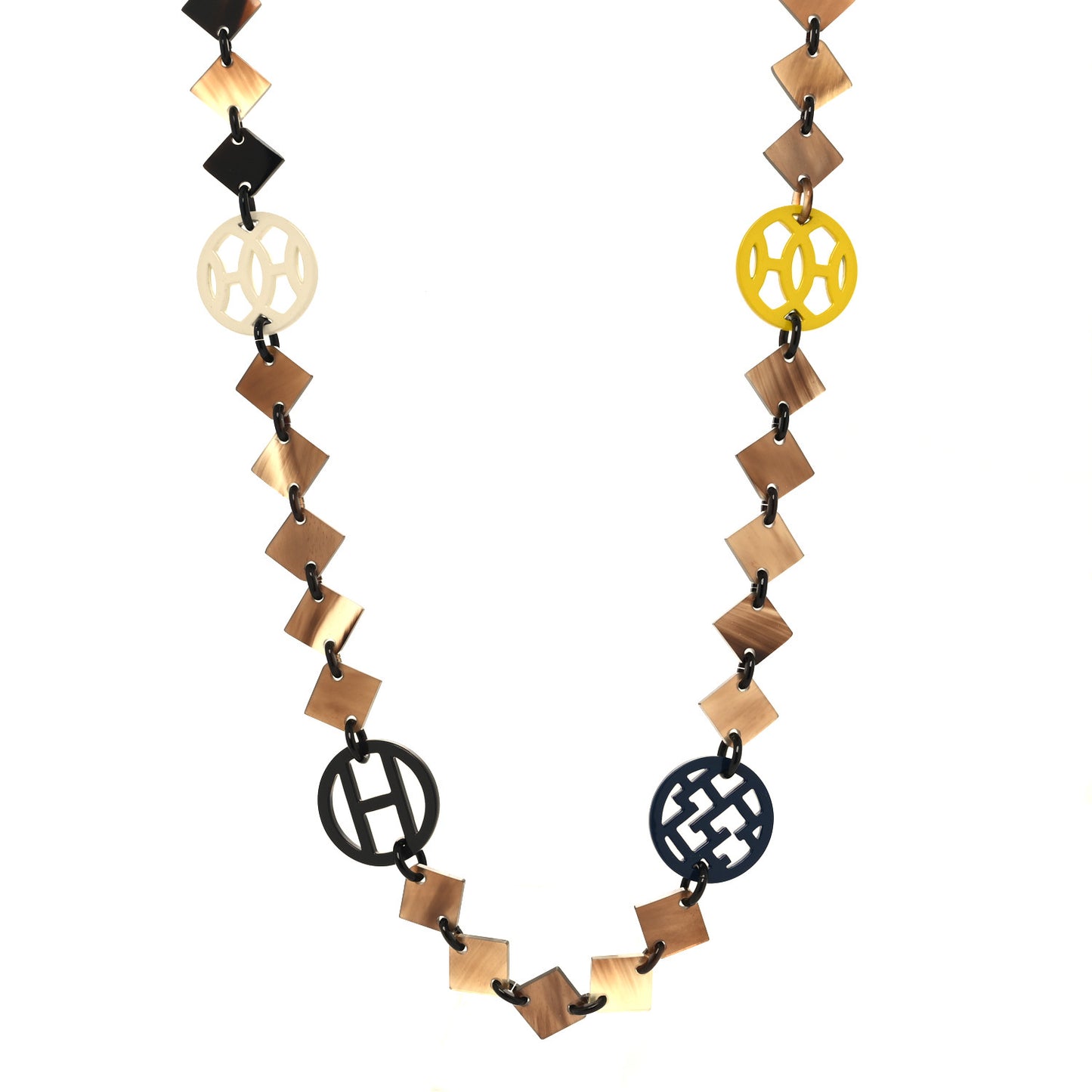 Buffalo Horn Lacquer Lena Necklace Multicolor
