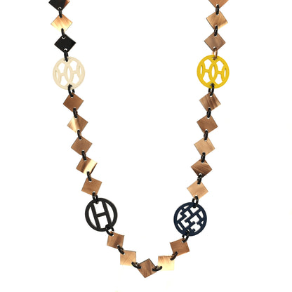 Hermes Buffalo Horn Lacquer Lena Necklace Multicolor 1 of 4
