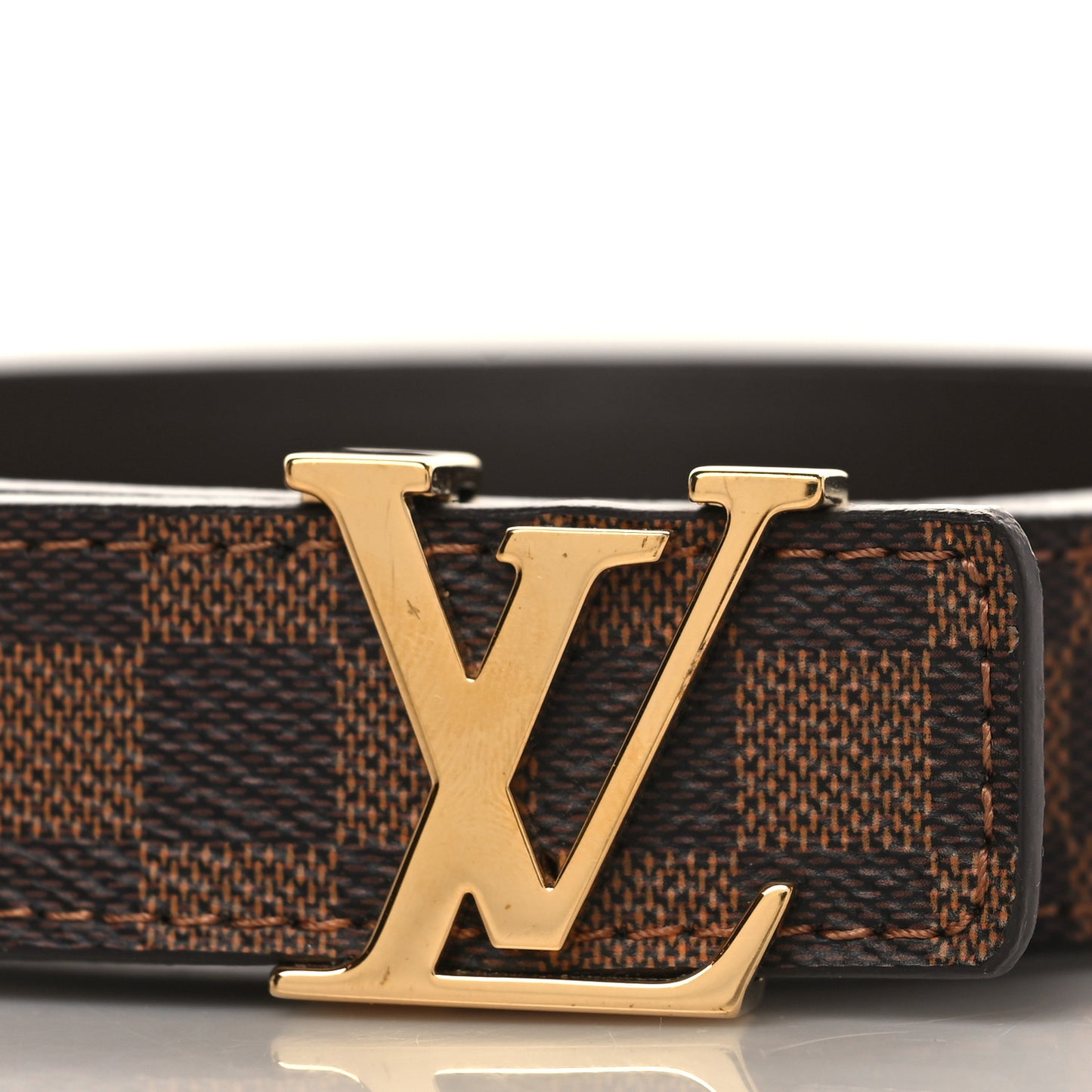 Mini Damier Ebene 25mm LV Initiales Belt 85 34