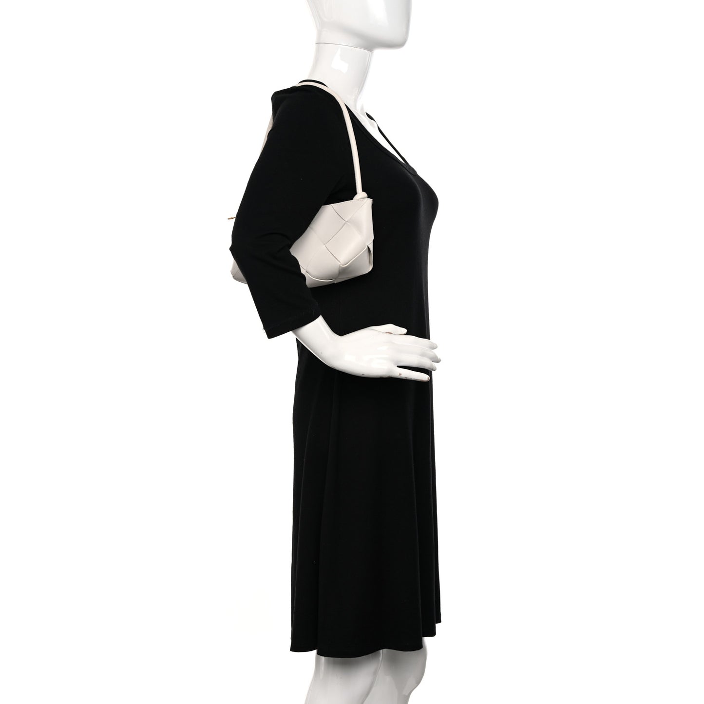 Nappa Maxi Intreccio Exploded Shoulder Bag Chalk