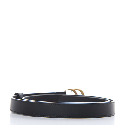 Gucci Calfskin Double G 20mm Belt 75 30 Black 3 of 6