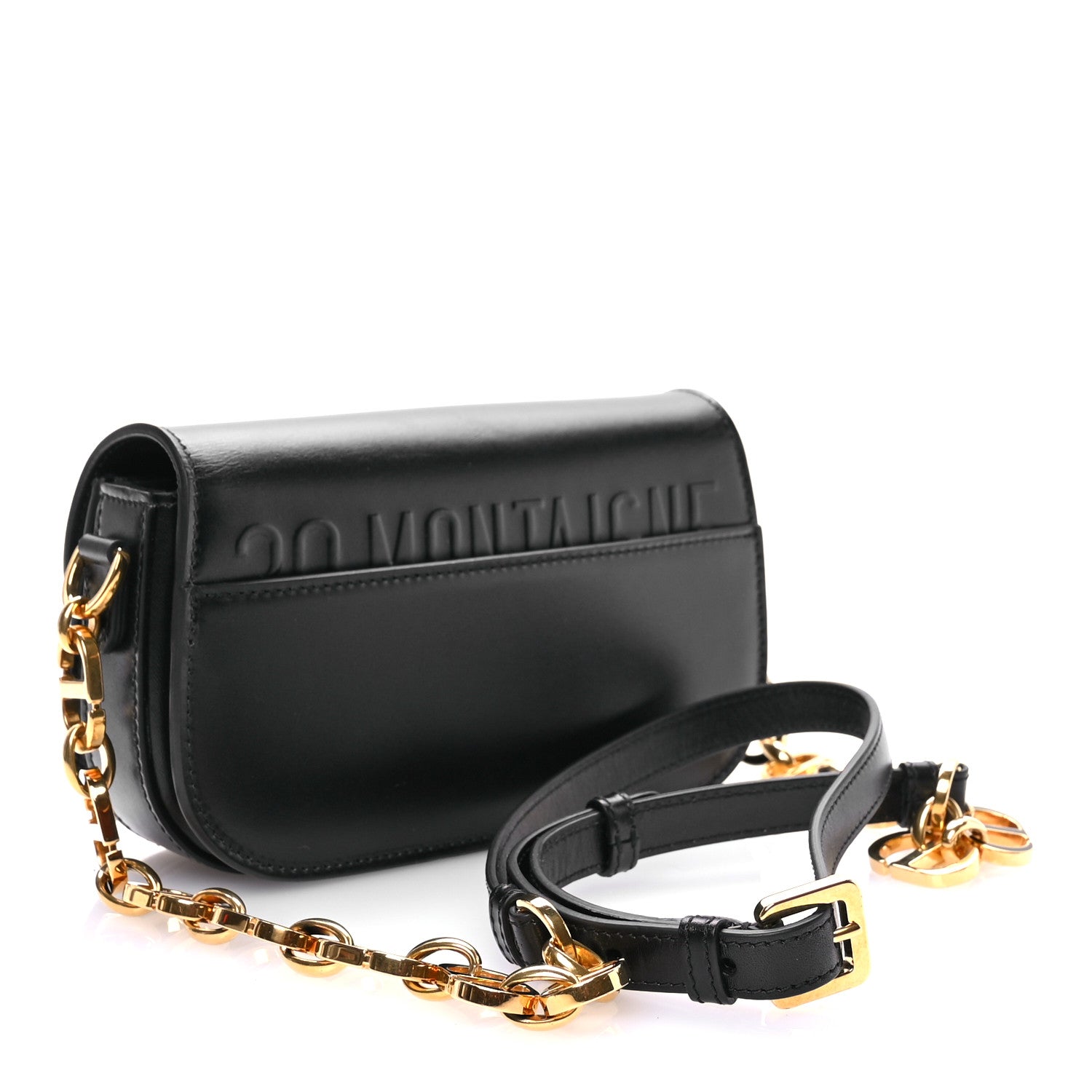 Christian Dior Box Calfskin 30 Montaigne Small Avenue Bag Black 3 of 10
