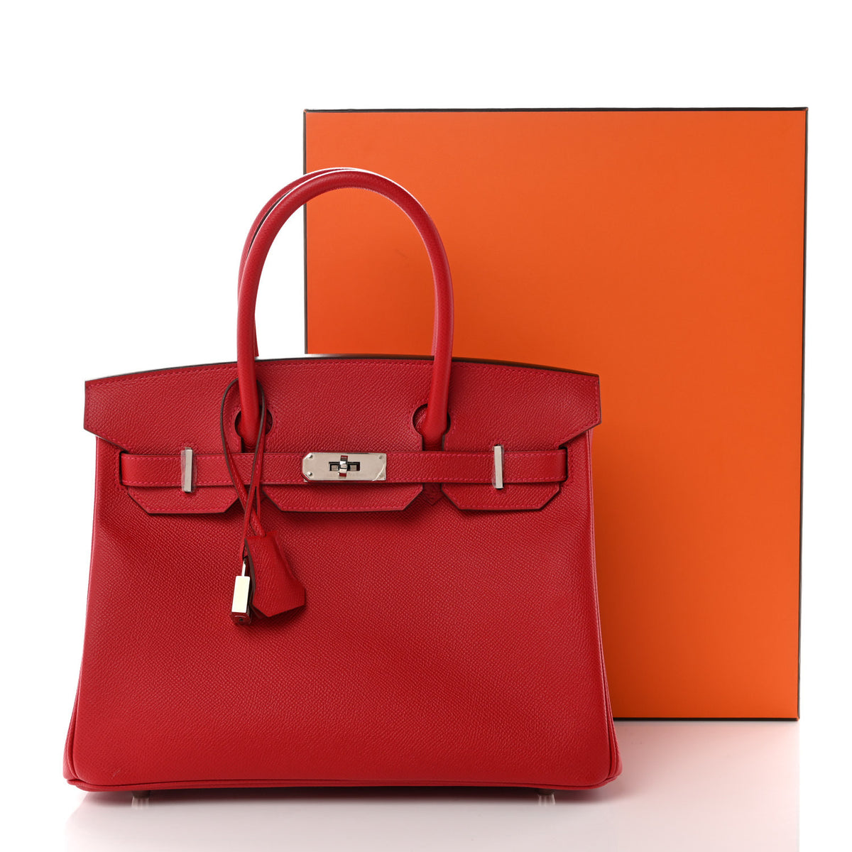 Epsom BIRKIN 30 Rouge Casaque