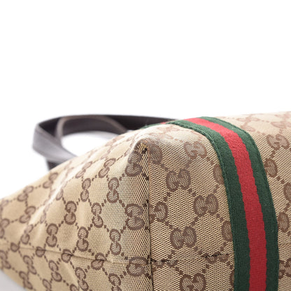 Gucci Monogram Medium Jolicoeur Tote Dark Brown 8 of 14