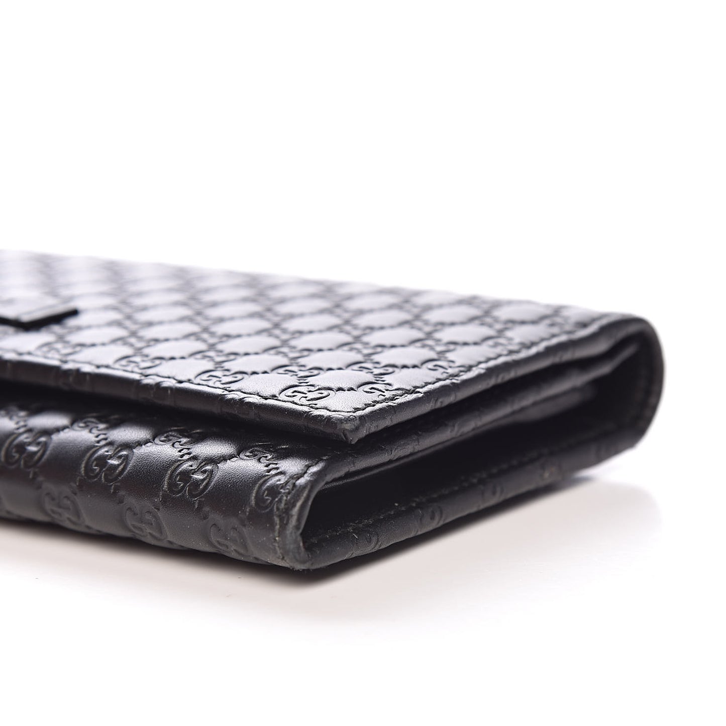 Soft Microguccissima Continental Wallet Black
