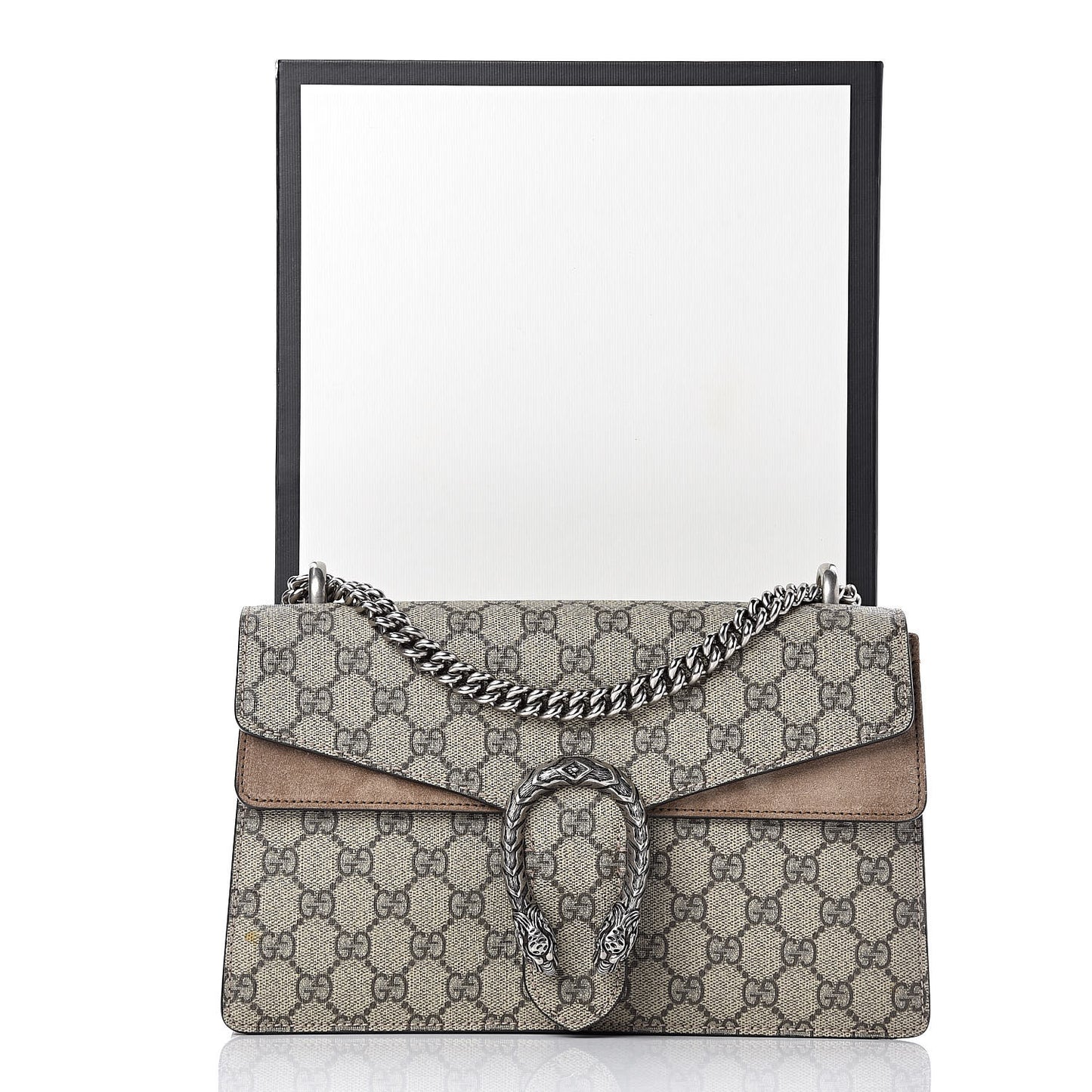 GG Supreme Monogram Small Dionysus Shoulder Bag Taupe