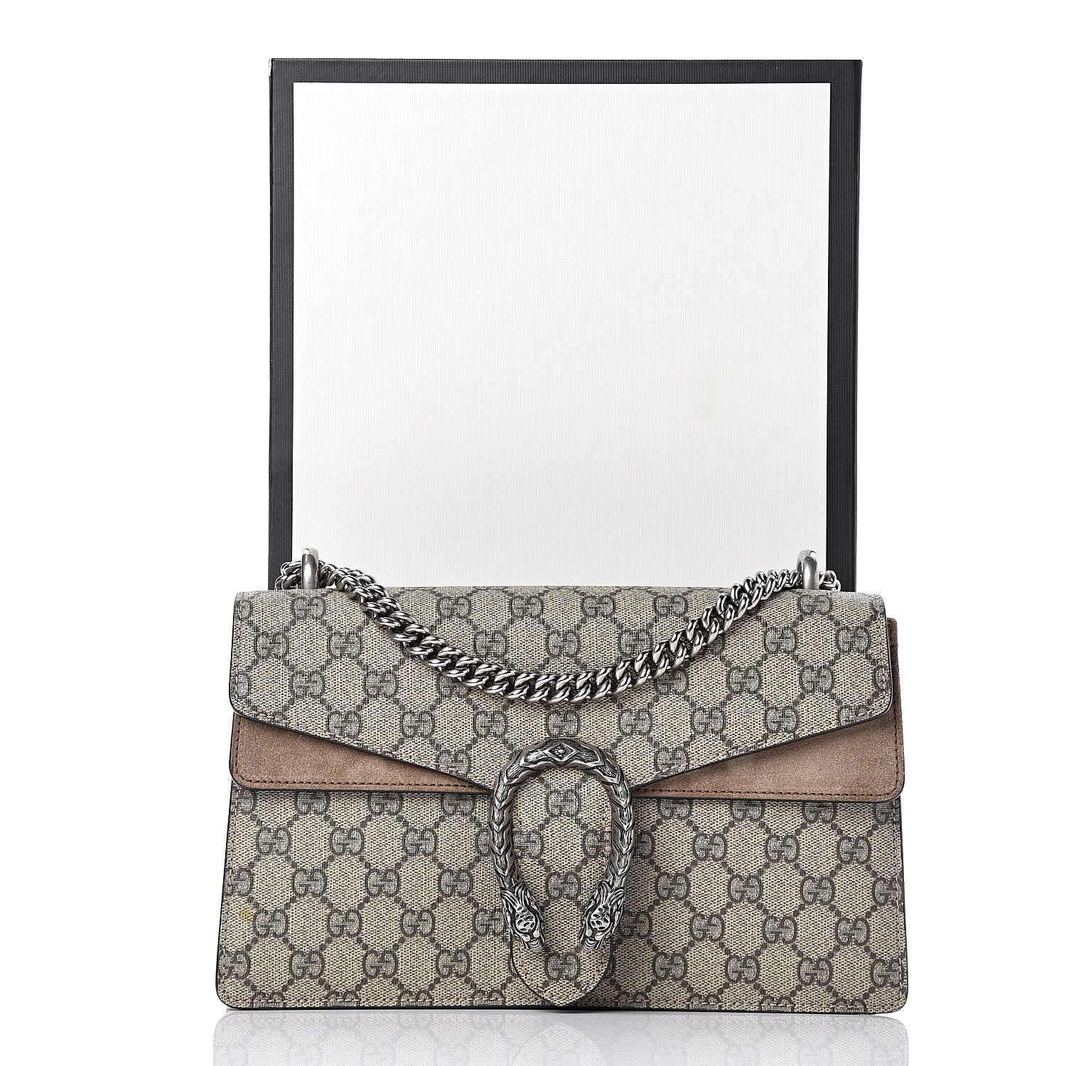 Gucci GG Supreme Monogram Small Dionysus Shoulder Bag Taupe 12 of 12