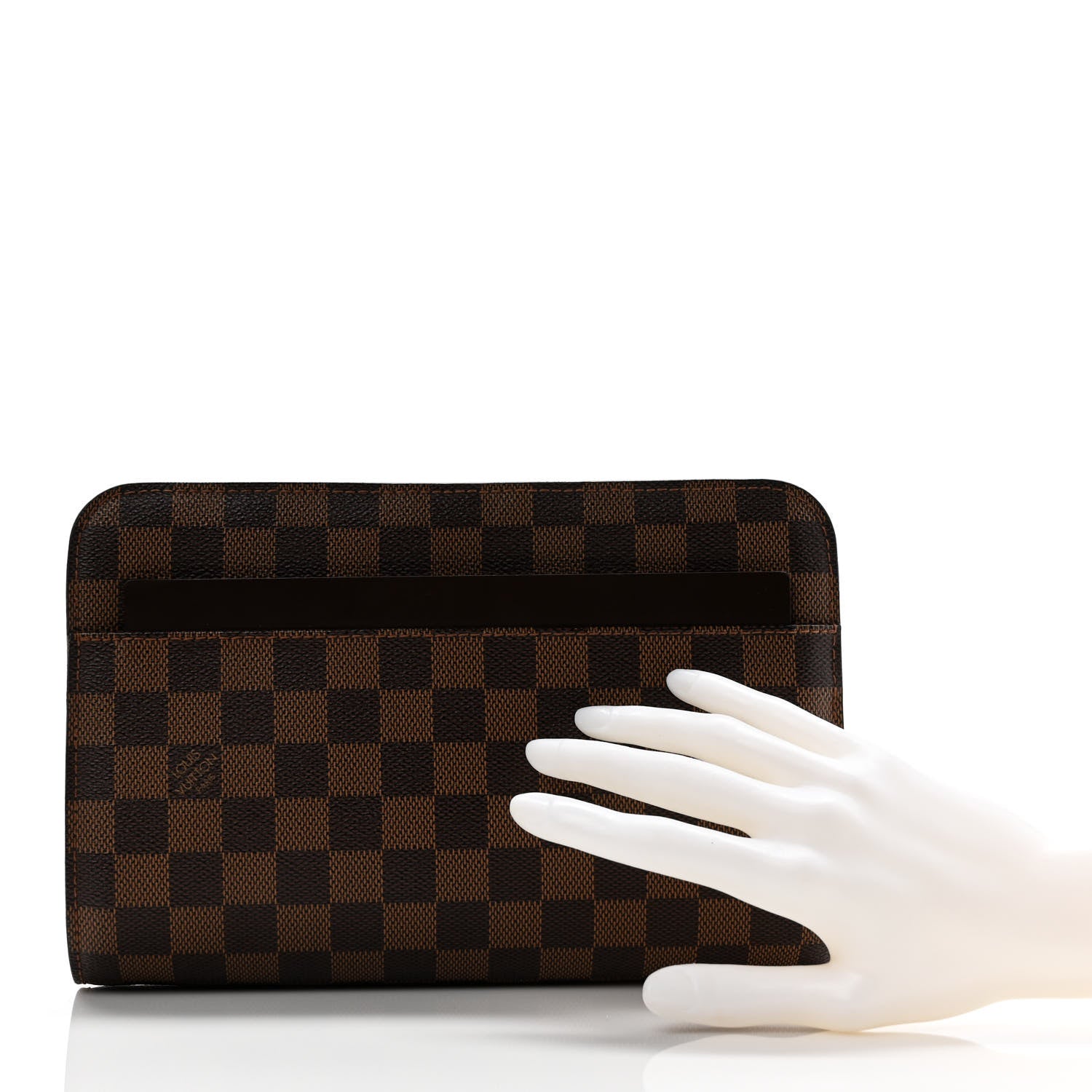 Louis Vuitton Damier Ebene Pochette Saint Louis Clutch 3 of 9