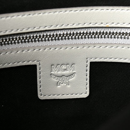 MCM Metallic Visetos Medium Aren Hobo Silver 6 of 9