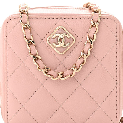 Chanel Caviar Quilted Clutch With Chain Light Pink 8 of 11