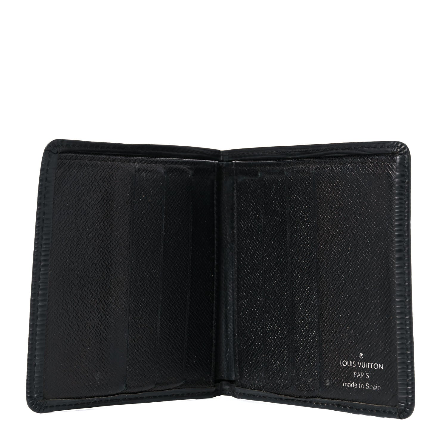 Louis Vuitton Epi 6 Card Billfold Wallet Black 5 of 12