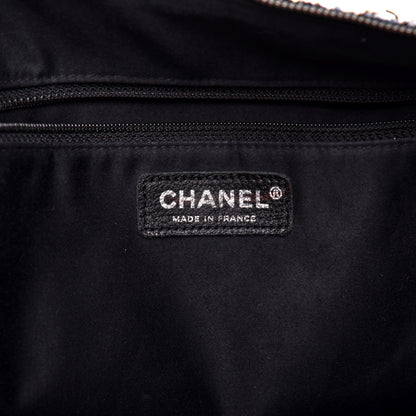 Chanel Tweed Lambskin Large Girl Bag Multicolor Black 8 of 9