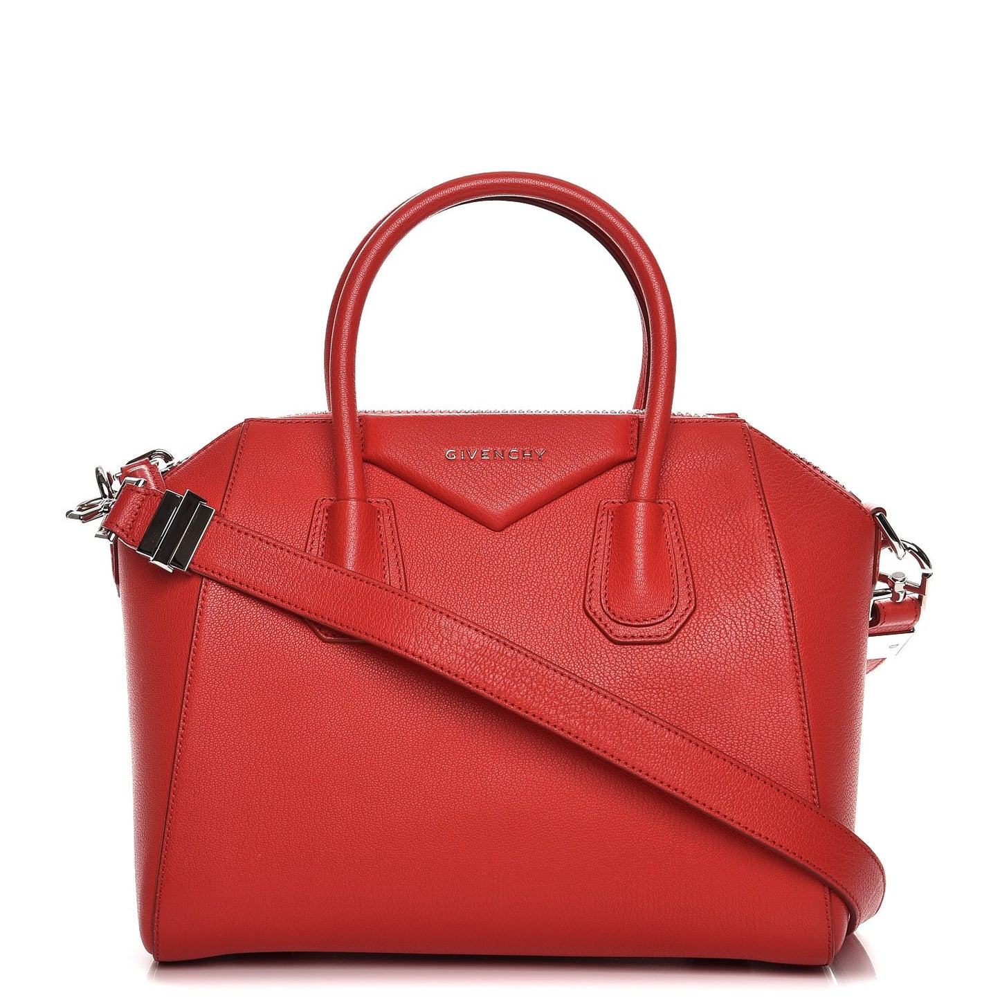Sugar Goatskin Small Antigona Red