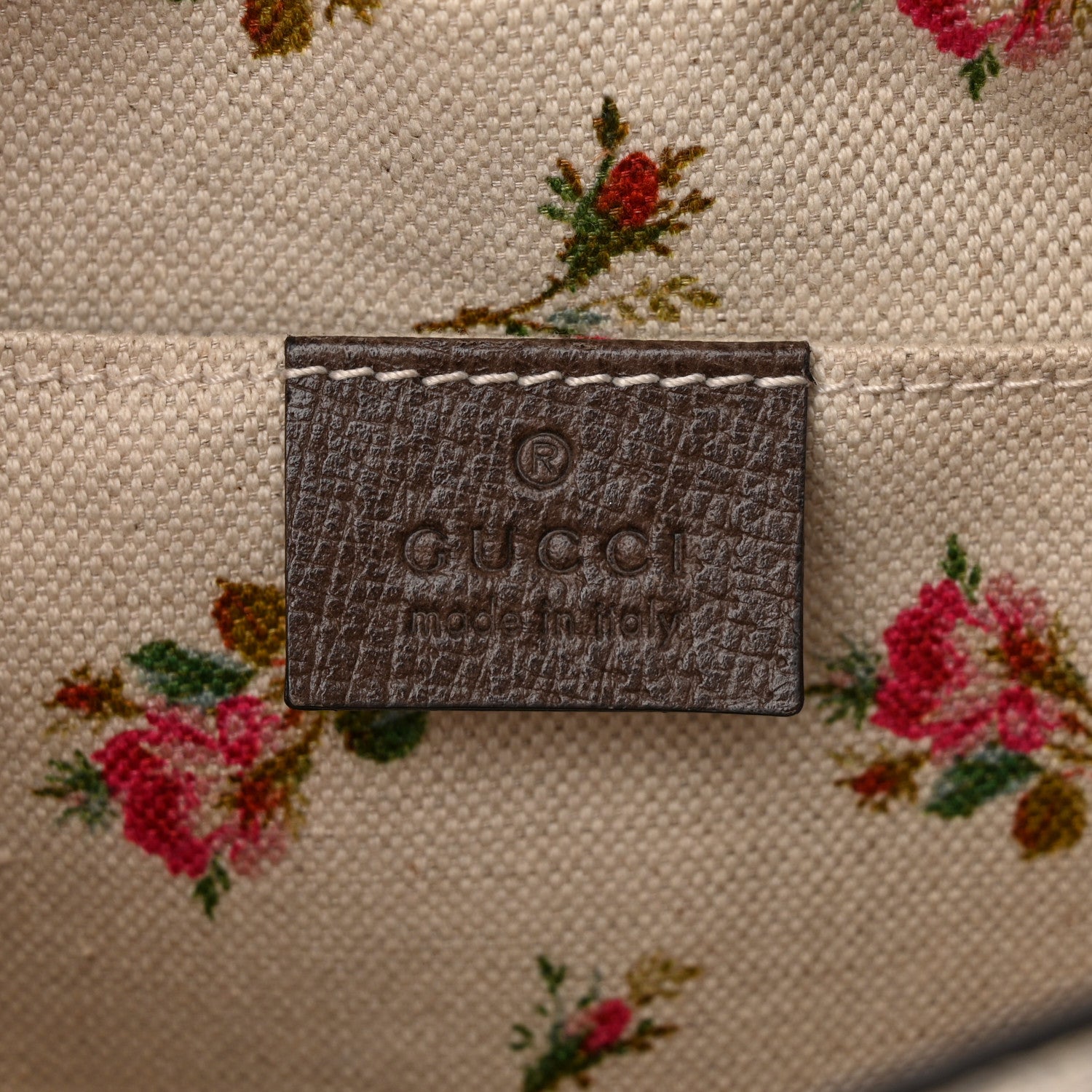 Gucci GG Supreme Monogram Web Neo Vintage Shoulder Bag Beige New Acero Crop 5 of 13