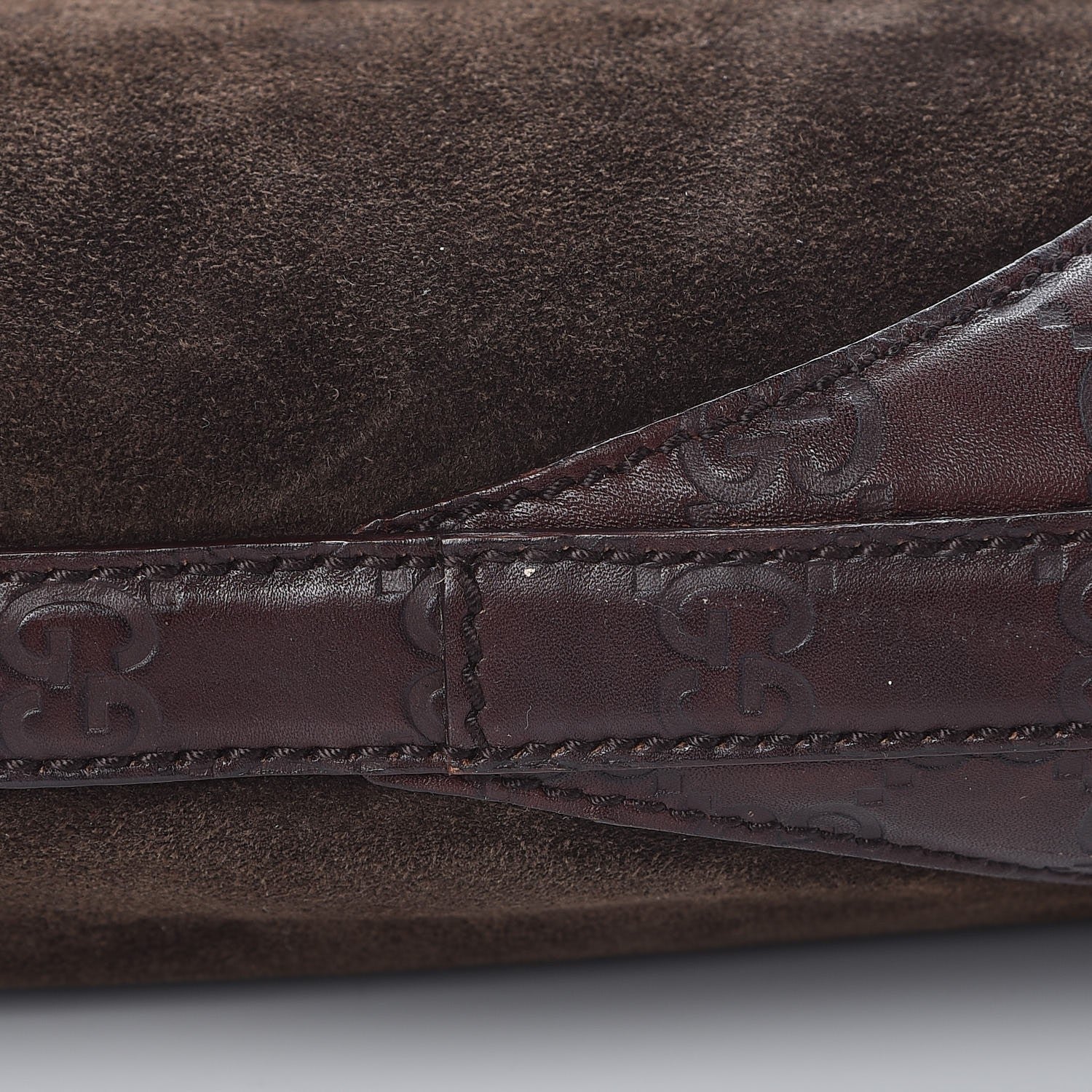 Gucci Guccissima Suede Hasler Hobo Dark Brown 16 of 16