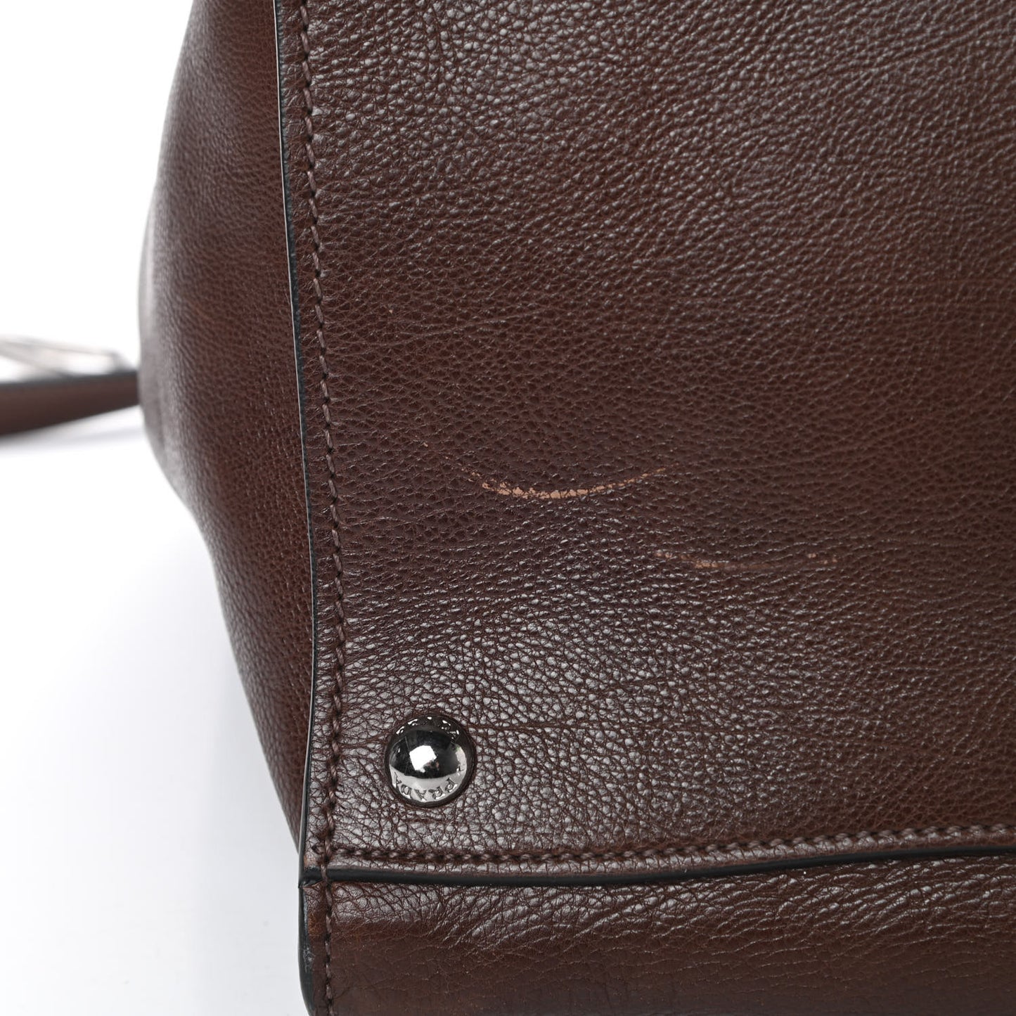 Glace Calf Twin Pocket Tote Bruciato