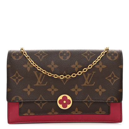 Louis Vuitton Monogram Flore Chain Wallet Fuchsia 1 of 10