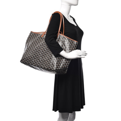 Goyard Goyardine Saint Louis GM Black Gold 2 of 11