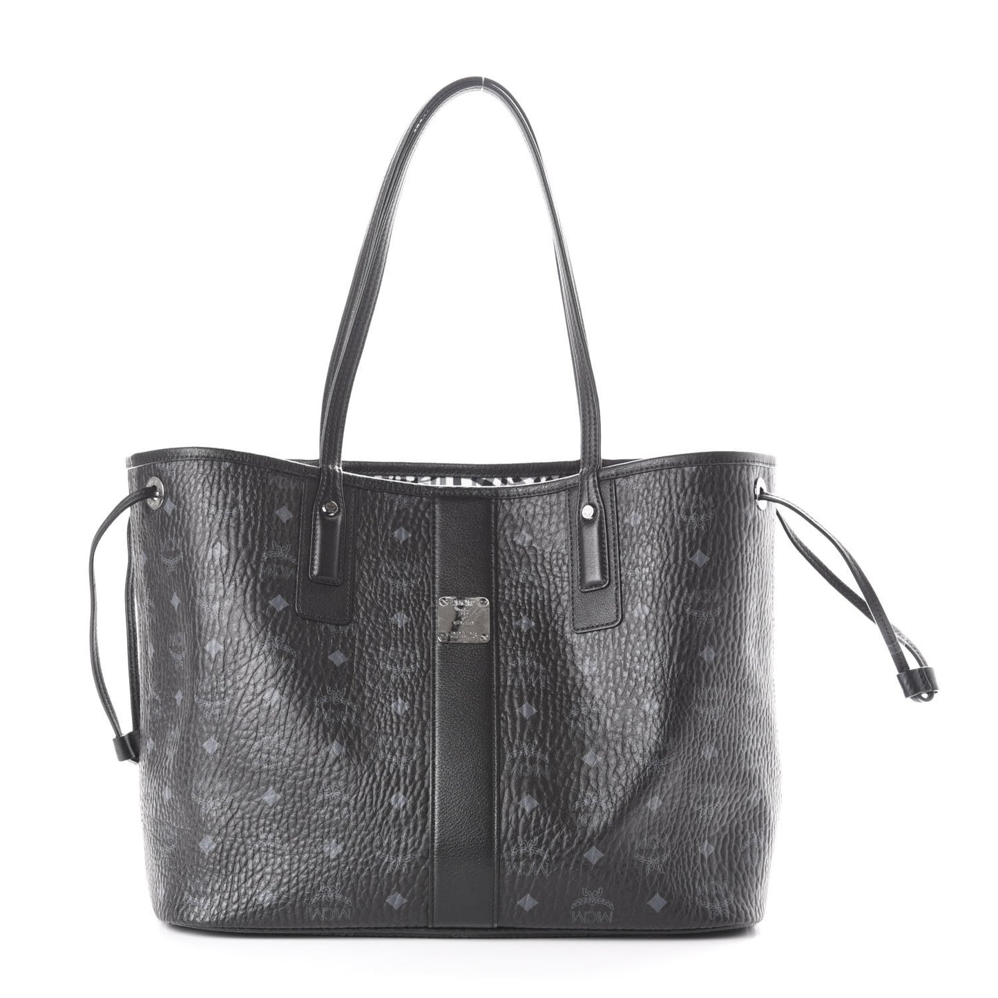 Visetos Medium Liz Reversible Shopper Tote Black