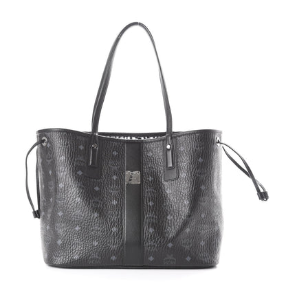 MCM Visetos Medium Liz Reversible Shopper Tote Black 4 of 15