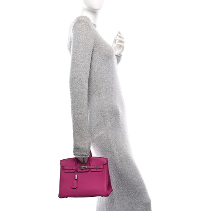 Hermes Togo Birkin 25 Rose Pourpre 2 of 12