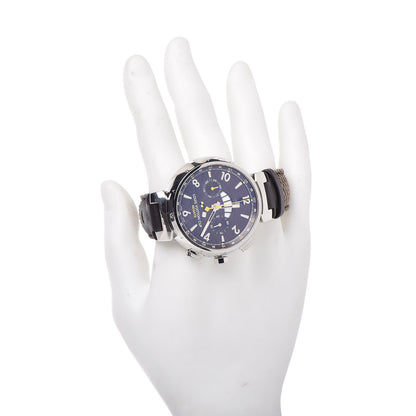 Louis Vuitton Stainless Steel Calfskin 44mm Tambour Regate Chronograph Automatic Watch Brown 2 of 8