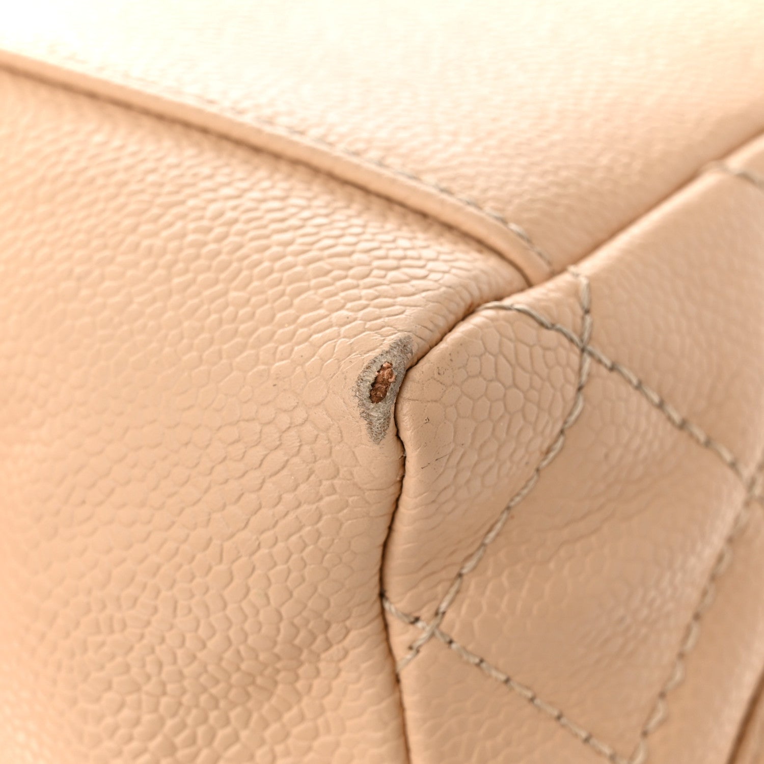 Chanel Caviar Quilted Grand Shopping Tote GST Beige 18 of 20