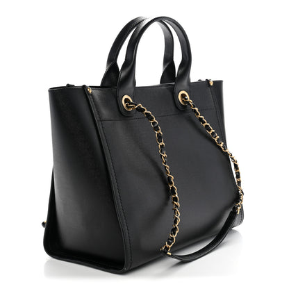 Chanel Caviar Small Studded Deauville Tote Black 3 of 11