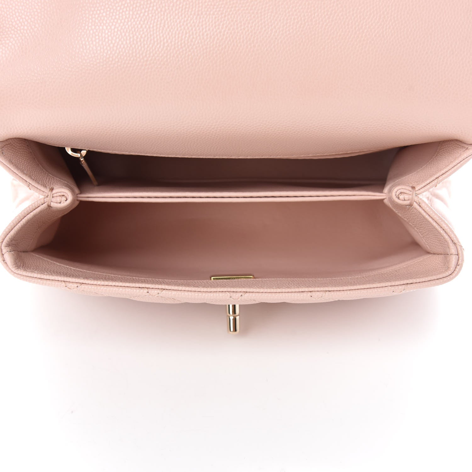 Chanel Caviar Quilted Mini Coco Handle Flap Light Pink 5 of 10