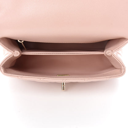 Chanel Caviar Quilted Mini Coco Handle Flap Light Pink 5 of 10