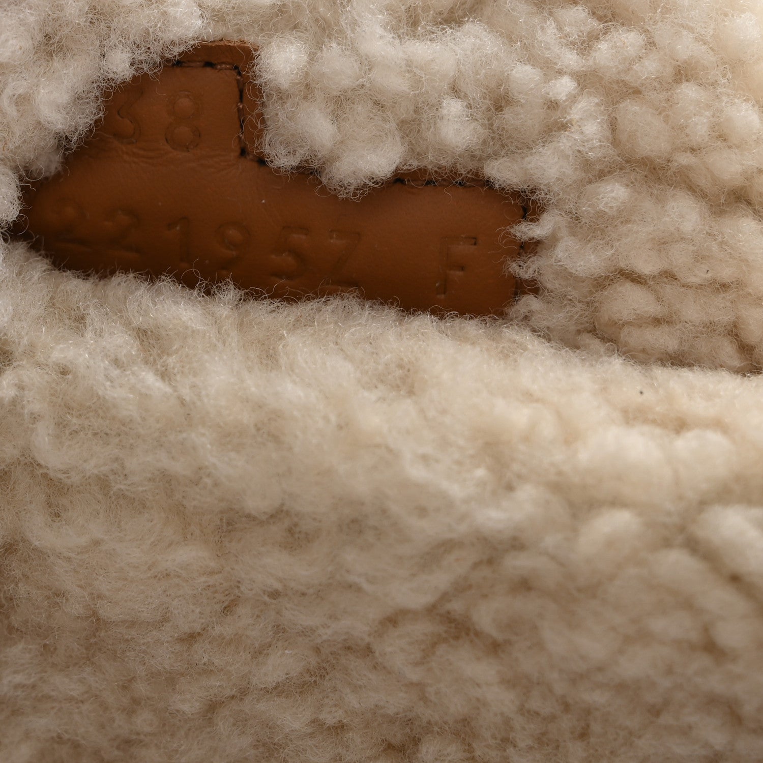 Hermes Suede Goatskin Woolskin Womens Chypre Sandals 38 Brun Fume Ecru 9 of 9