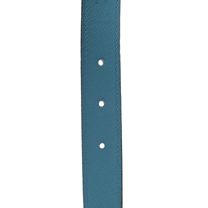 Hermes Swift Epsom 24mm Mors H Belt 85 Bleu Encre Bleu Du Nord 5 of 6
