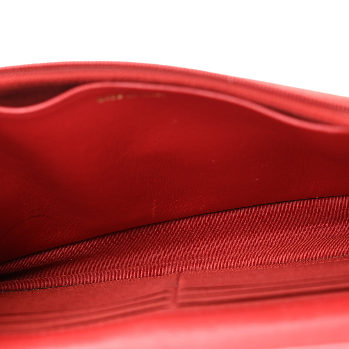 Chanel Lambskin Quilted Infinity Wallet On Chain WOC Red 5 of 14