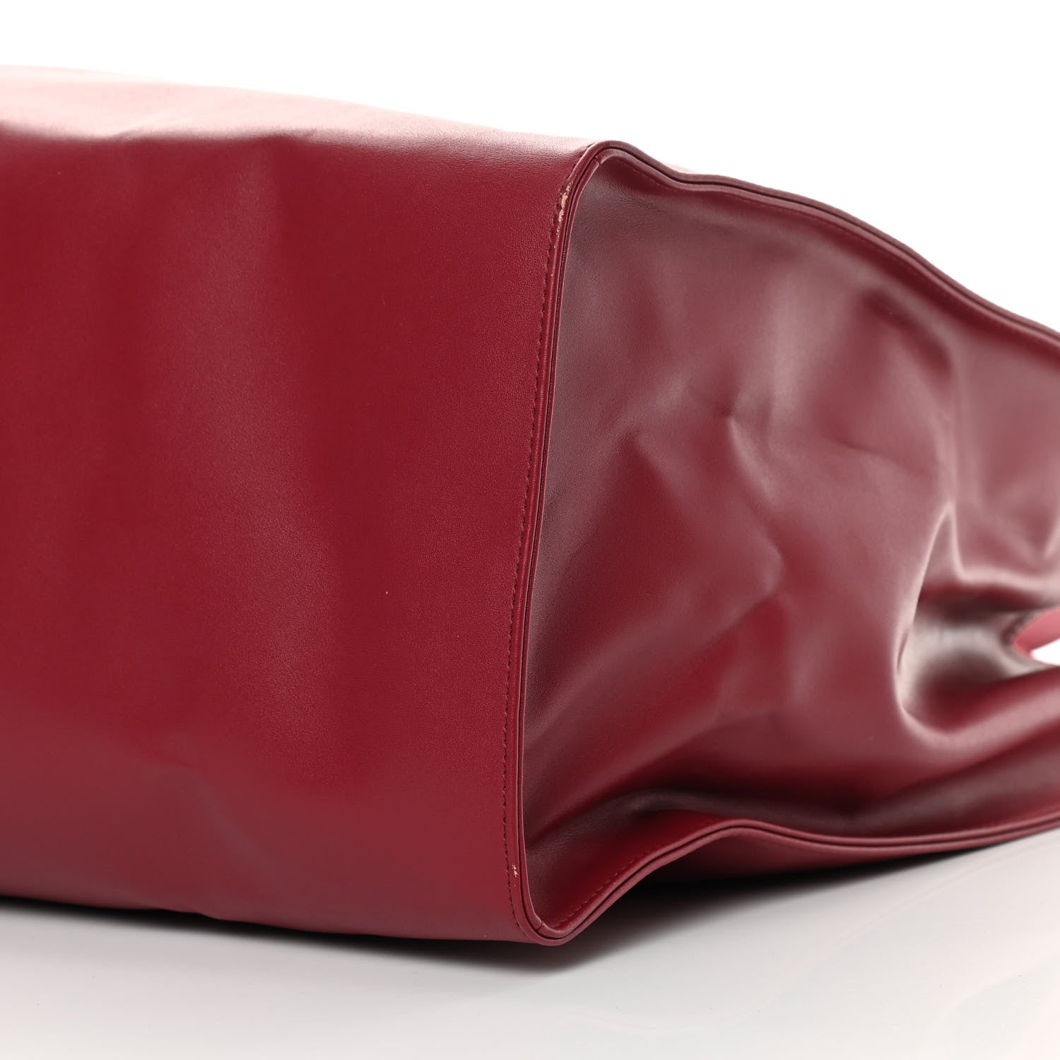 Telfar Vegan Leather Large Shopping Bag Oxblood 10 of 15