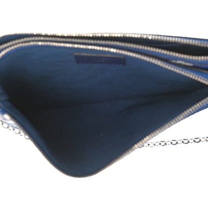 Louis Vuitton Monogram Giant Escale Double Zip Pochette Blue 6 of 11