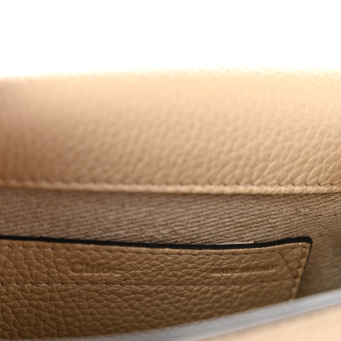 Grained Calfskin Mini Marcie Saddle Bag Root Beige